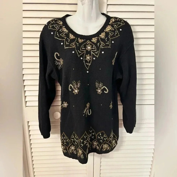Vintage Sweaters - - Vintage Victoria Harbour sweater tunic/mini dress